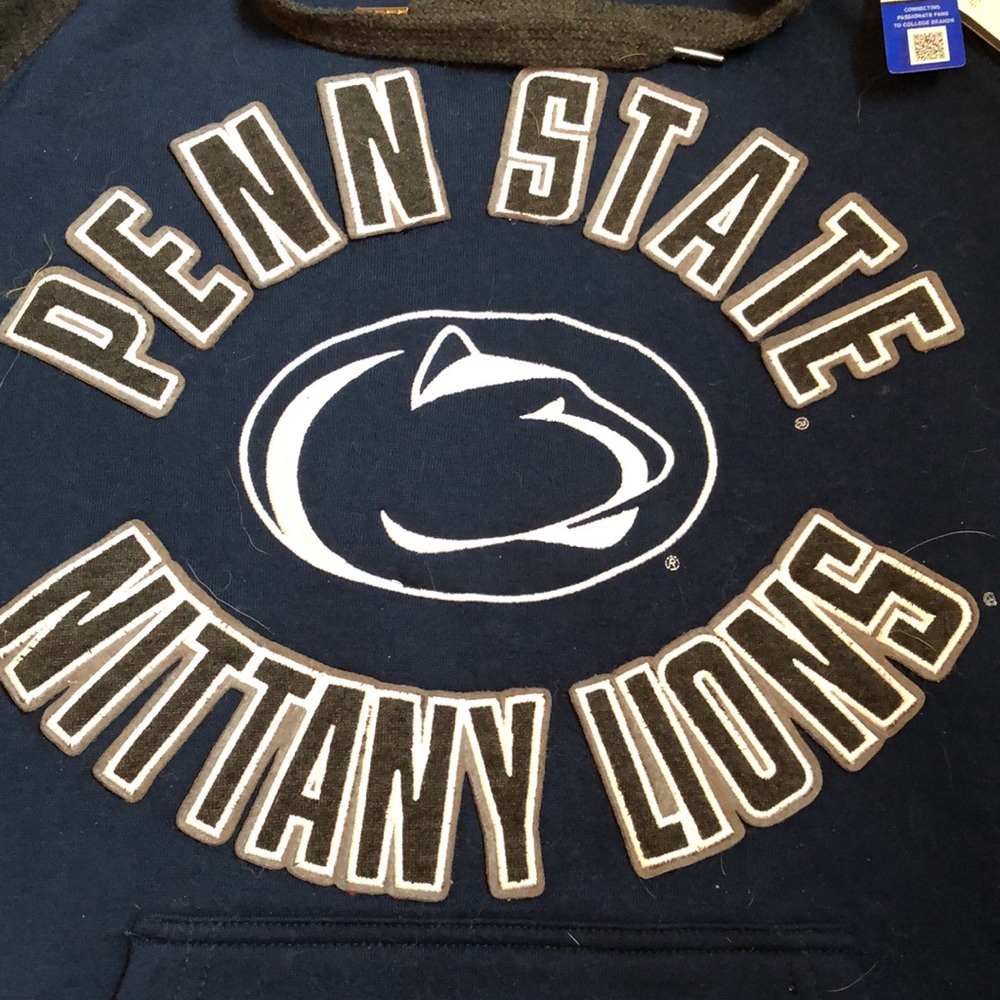 BRAND NEW PENN STATE BLUE/DARK GRAY HOODIES *ONE* MEDIUM AND *ONE* LARGE  NWT!
